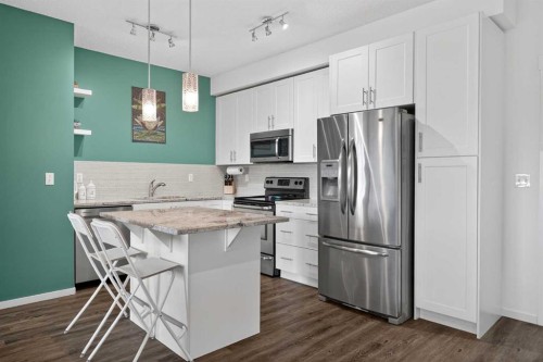 5413-755 Copperpond Boulevard Se, Calgary, AB - Indoor Photo Showing Kitchen With Stainless Steel Kitchen