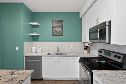 5413-755 Copperpond Boulevard Se, Calgary, AB - Indoor Photo Showing Kitchen With Upgraded Kitchen