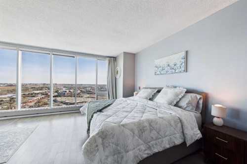 3001-433 11 Avenue Se, Calgary, AB - Indoor Photo Showing Bedroom