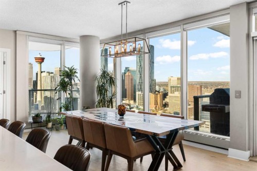 3001-433 11 Avenue Se, Calgary, AB - Indoor Photo Showing Dining Room