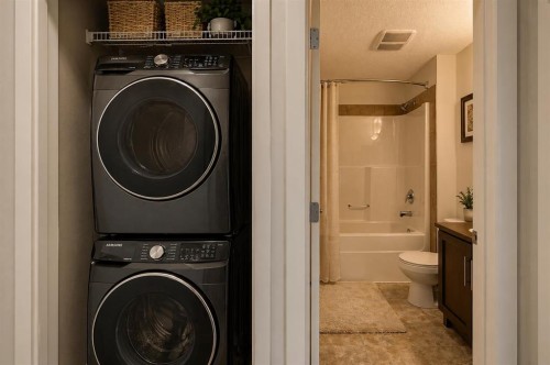 207-22 Panatella Road Nw, Calgary, AB - Indoor Photo Showing Laundry Room