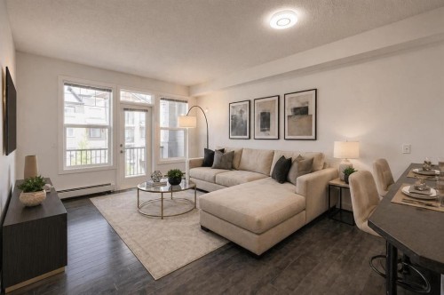 207-22 Panatella Road Nw, Calgary, AB - Indoor Photo Showing Living Room