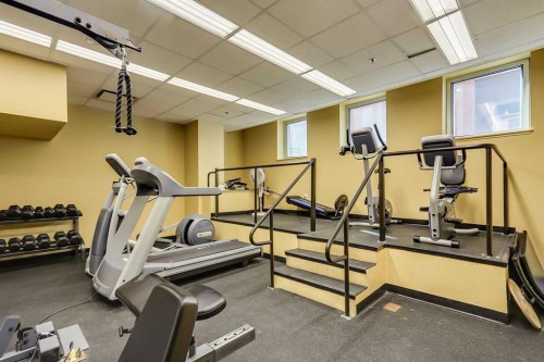 206-817 15 Avenue Sw, Calgary, AB - Indoor Photo Showing Gym Room