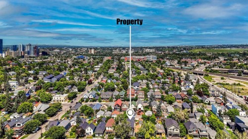 1018 20 Avenue Se, Calgary, AB - Outdoor With View