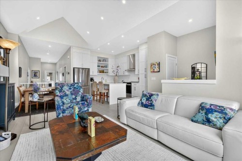 1066 Creekside Boulevard Sw, Calgary, AB - Indoor Photo Showing Living Room