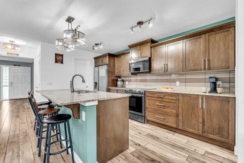 1444 Legacy Circle Se, Calgary, AB - Indoor Photo Showing Kitchen With Upgraded Kitchen