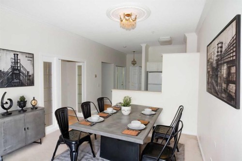 108-9449 19 Street Sw, Calgary, AB - Indoor Photo Showing Dining Room