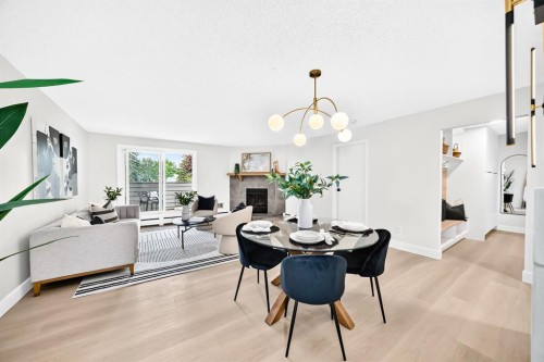 3204-80 Glamis Drive Sw, Calgary, AB - Indoor With Fireplace