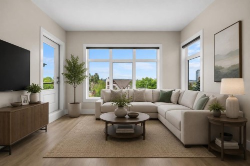 306-1702 17 Avenue Sw, Calgary, AB - Indoor Photo Showing Living Room
