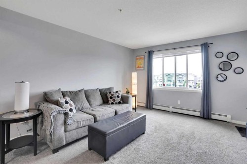 3320-181 Skyview Ranch Manor Ne, Calgary, AB - Indoor Photo Showing Living Room