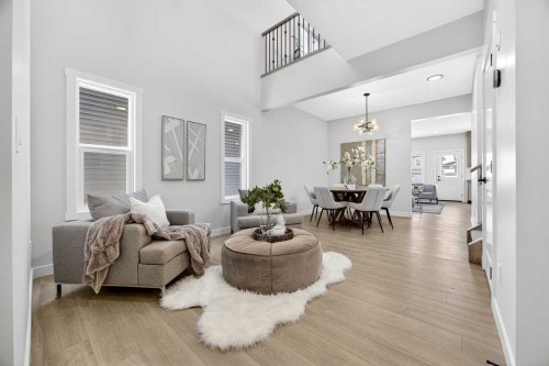 78 Keystone Creek Terrace Ne, Calgary, AB - Indoor Photo Showing Living Room
