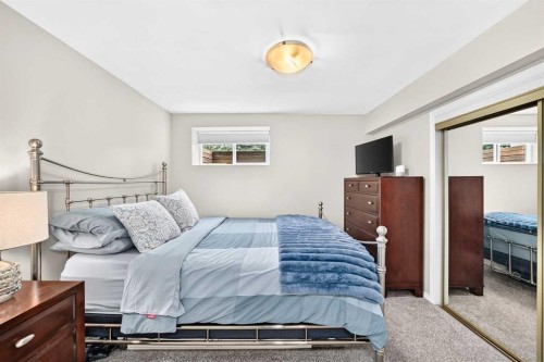 8632 Atlas Drive Se, Calgary, AB - Indoor Photo Showing Bedroom