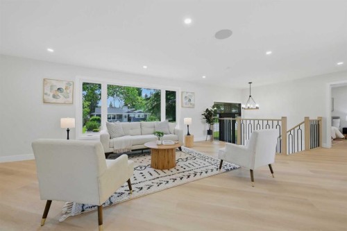 1132 Lake Sylvan Place Se, Calgary, AB - Indoor Photo Showing Living Room