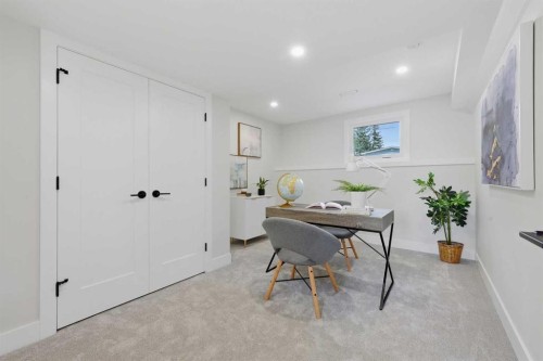 1132 Lake Sylvan Place Se, Calgary, AB - Indoor Photo Showing Office
