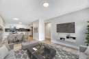 8-75 Templemont Way Ne, Calgary, AB  - Indoor Photo Showing Living Room 