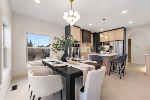 125 Discovery Place Sw, Calgary, AB - Indoor Photo Showing Dining Room