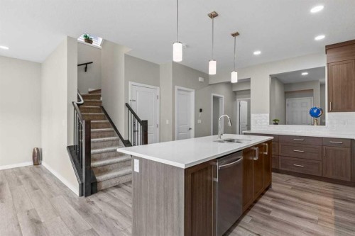 109 Mallard Grove Se, Calgary, AB - Indoor Photo Showing Kitchen With Upgraded Kitchen