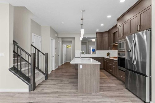 109 Mallard Grove Se, Calgary, AB - Indoor Photo Showing Kitchen With Stainless Steel Kitchen With Upgraded Kitchen