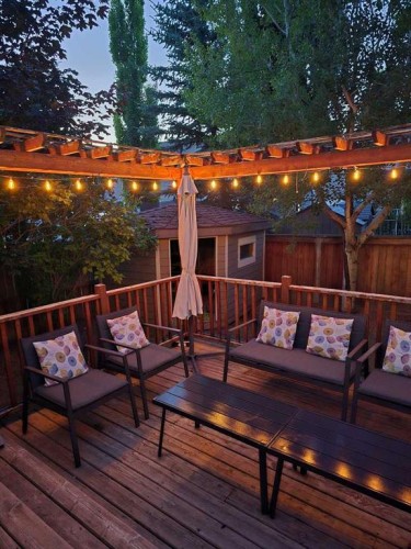 266 Cranwell Bay Se, Calgary, AB - Outdoor With Deck Patio Veranda