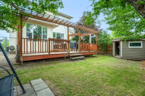 266 Cranwell Bay Se, Calgary, AB - Outdoor With Deck Patio Veranda