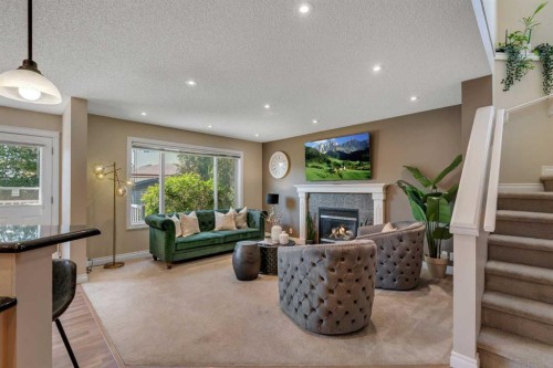 292 Coville Close Ne, Calgary, AB - Indoor With Fireplace