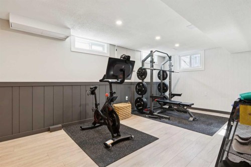 16 Brenner Place Nw, Calgary, AB - Indoor Photo Showing Gym Room