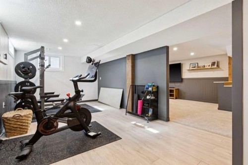 16 Brenner Place Nw, Calgary, AB - Indoor Photo Showing Gym Room