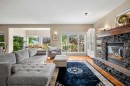 50 Springborough Crescent Sw, Calgary, AB  - Indoor Photo Showing Living Room With Fireplace 