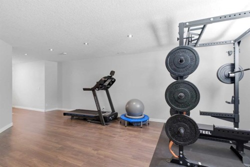 331 Parkmere Green, Chestermere, AB - Indoor Photo Showing Gym Room