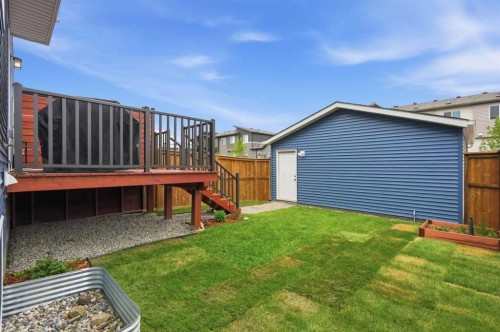 52 Emberside Grove, Cochrane, AB - Outdoor With Deck Patio Veranda With Exterior