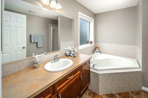 125 Silverado Range Cove Sw, Calgary, AB - Indoor Photo Showing Bathroom