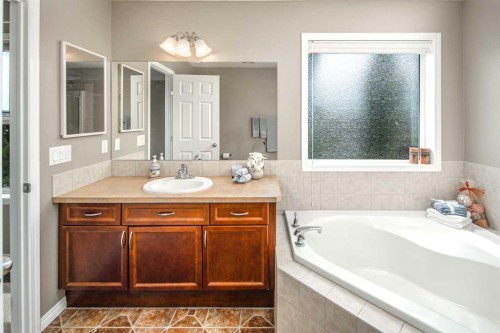 125 Silverado Range Cove Sw, Calgary, AB - Indoor Photo Showing Bathroom
