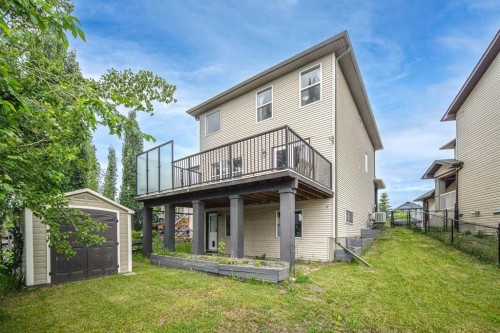 125 Silverado Range Cove Sw, Calgary, AB - Outdoor With Deck Patio Veranda