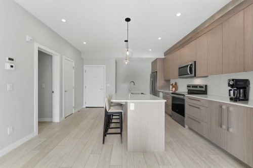 2301-60 Skyview Ranch Road Ne, Calgary, AB - Indoor Photo Showing Kitchen With Upgraded Kitchen
