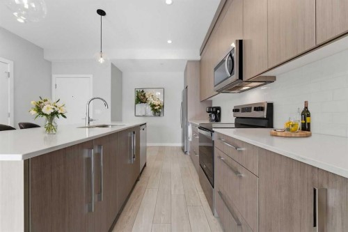 2301-60 Skyview Ranch Road Ne, Calgary, AB - Indoor Photo Showing Kitchen With Upgraded Kitchen