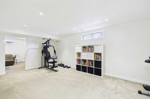 70 Coventry Crescent Ne, Calgary, AB - Indoor Photo Showing Gym Room