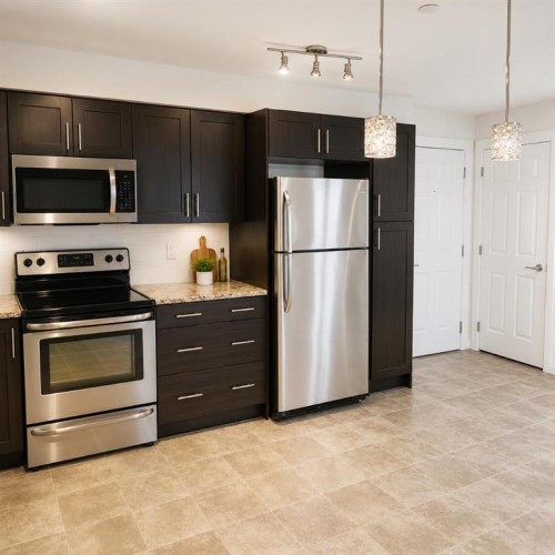 5206-755 Copperpond Boulevard Se, Calgary, AB - Indoor Photo Showing Kitchen With Stainless Steel Kitchen