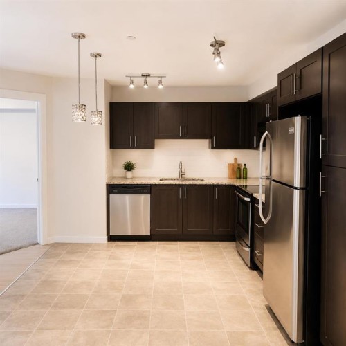 5206-755 Copperpond Boulevard Se, Calgary, AB - Indoor Photo Showing Kitchen With Stainless Steel Kitchen With Upgraded Kitchen