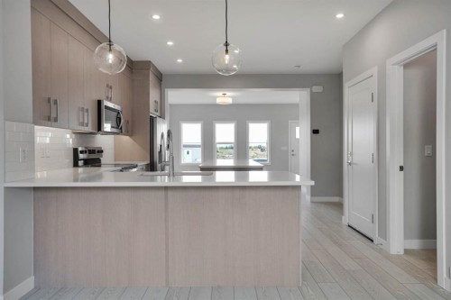 284 Huxbury View Ne, Calgary, AB - Indoor Photo Showing Kitchen With Upgraded Kitchen