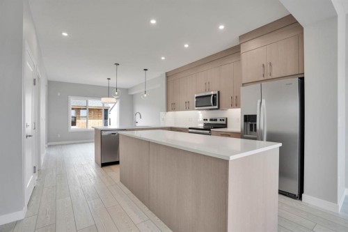 284 Huxbury View Ne, Calgary, AB - Indoor Photo Showing Kitchen With Stainless Steel Kitchen With Upgraded Kitchen