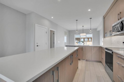 284 Huxbury View Ne, Calgary, AB - Indoor Photo Showing Kitchen With Upgraded Kitchen