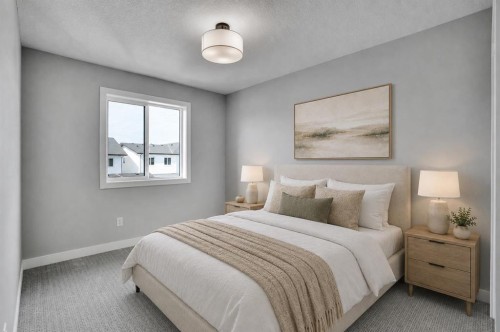 284 Huxbury View Ne, Calgary, AB - Indoor Photo Showing Bedroom