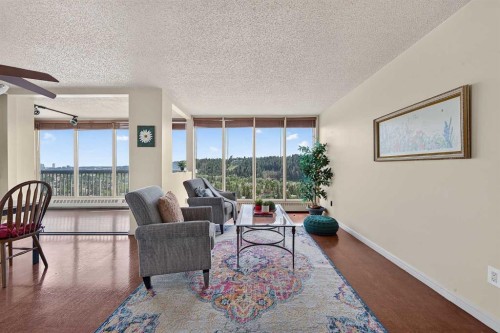 1607-145 Point Drive Nw, Calgary, AB - Indoor Photo Showing Living Room