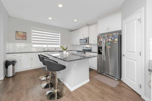 161 Red Sky Way Ne, Calgary, AB - Indoor Photo Showing Kitchen With Stainless Steel Kitchen With Upgraded Kitchen