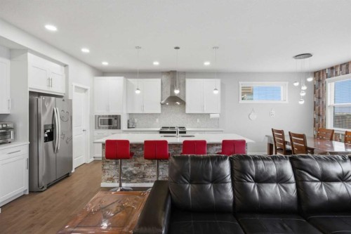168 Savanna Lane Ne, Calgary, AB - Indoor Photo Showing Kitchen With Upgraded Kitchen