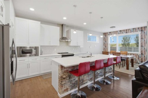 168 Savanna Lane Ne, Calgary, AB - Indoor Photo Showing Kitchen With Upgraded Kitchen