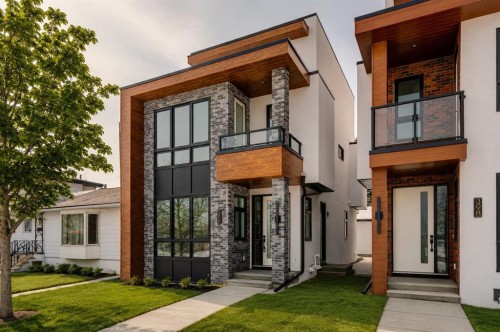 39A Moncton Road Ne, Calgary, AB - Outdoor With Balcony With Facade