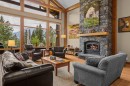 215 Benchlands Terrace, Canmore, AB  - Indoor Photo Showing Living Room With Fireplace 