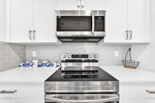 6301-20295 Seton Way Se, Calgary, AB - Indoor Photo Showing Kitchen With Upgraded Kitchen