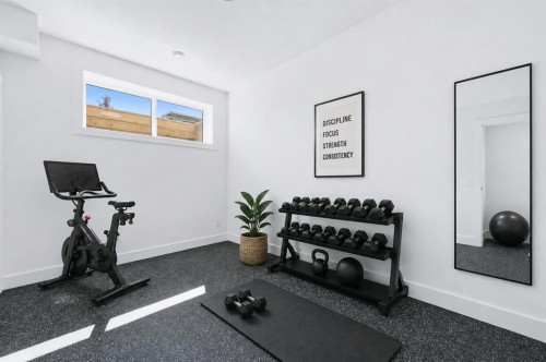 2412 1 Avenue Nw, Calgary, AB - Indoor Photo Showing Gym Room